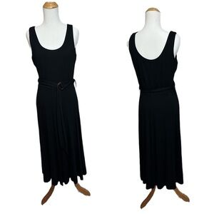 Calvin Klein belted black tank dress